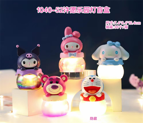 1040-52 HỘP BLINDBOX HOẠT HÌNH ĐỦ MẪU ÁNH SÁNG THIÊN ĐƯỜNG ƯỚC NGUYỆN CÓ ĐÈN 1L/4 1T/96