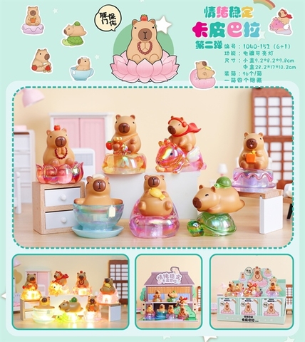 1040-152 HỘP BLINDBOX CAPYBARA VUI VẺ CÓ ĐÈN 1L/6 1/96