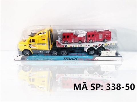 338-50 HỘP KIẾNG XE CONTAINER TRỚN 1 TẦNG CHỞ 2C XE CỨU HỎA THANG Truck king Transport