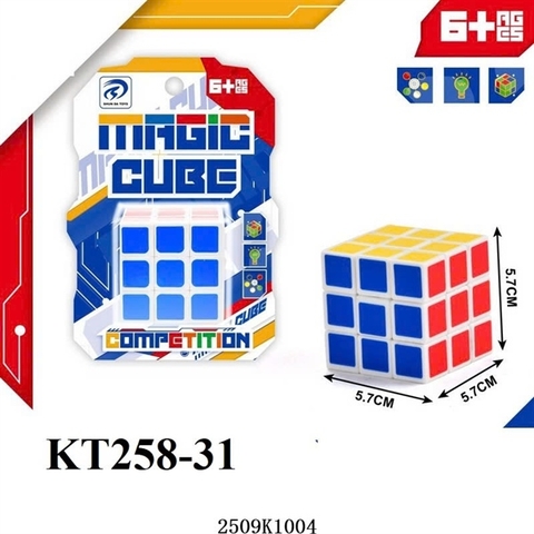 KTA258-31 VĨ RUBIC 3 HÀNG 3X3X3 MAGIC CUBE 5.7X5.7X5.7