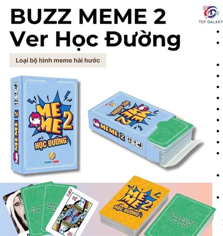 Bộ trò chơi Buzz Meme 2 (Ver Học Đường) 64 lá - (Bộ)