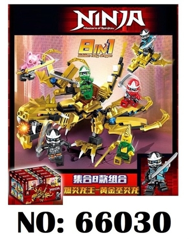 66030 HỘP LOGO RÁP NINJA 8 IN 1 16C 8 MẪU (LỐC 16C TÍNH LỐC) 36-38 MIẾNG (HỘP)