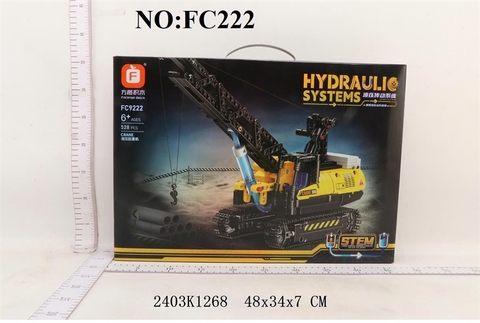 FC9222  HỘP LOGO RÁP XE CT CẦN CẨU THỦY LỰC  528 MIẾNG HYDRAULI SYSTEMS