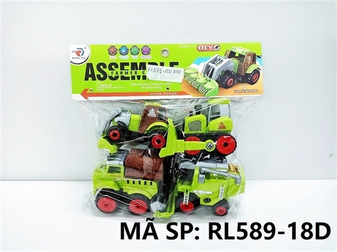 RL589-18D TÚI XE NÔNG NGHIỆP TRỚN 4C ĐỦ MẪU + ỐC VÍT (PVC) Assemble Farmer Car
