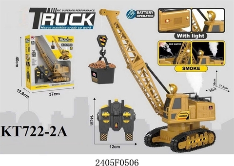 722-2A HỘP XE CT CẨU BÁNH XÍCH ĐK 8 KÊNH, ĐÈN, CÓ SẠC TL 120 TRUCK