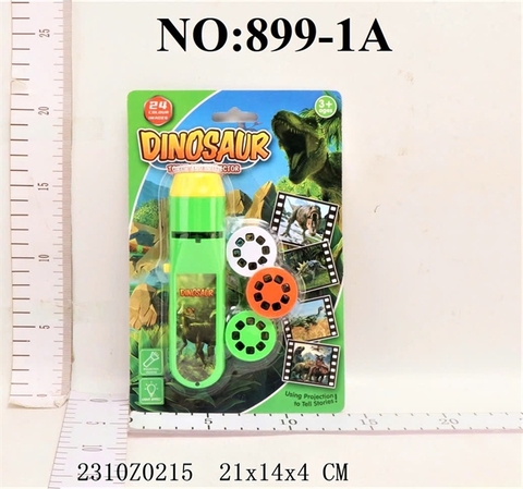 899-1A VĨ TRÒ CHƠI ĐÈN PIN CHIẾU PHIM KHỦNG LONG + 3 THẺ DINOSAUR