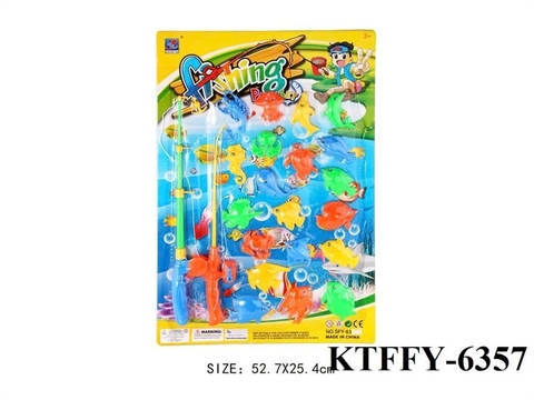 KTSFY-6357 VĨ CÂU CÁ 2 CẦN HÍT+ 20C (TÔM, CUA, CÁ, MỰC, CÁ HEO,RÙA, CÁ NGỰA, SỨA) FISHING 52.7X25.4