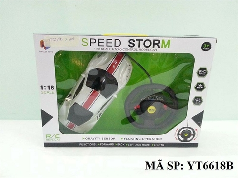 YT6618B HỘP XE HƠI ĐK 7 Đ.TÁC CÓ SẠC, VÔ LĂNG 1:18 ( SỌC GIỮA)