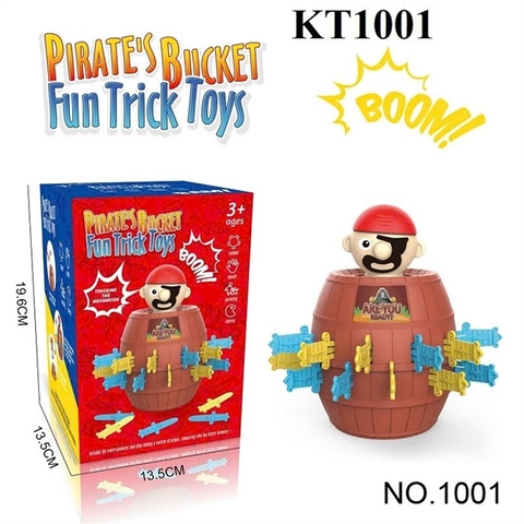 KT1001 HỘP ĐÂM HẢI TẶC 1 MẮT 1C PIRATES BUCKET FUN TRUCK TOYS 13.5X13.5X19.6