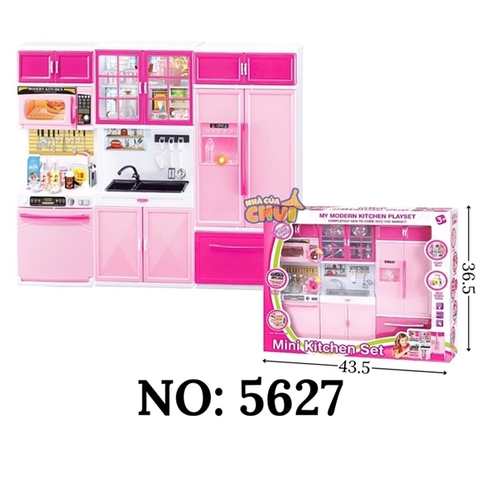 5627 HỘP NHÀ BẾP PIN TỦ LẠNH 2 NGĂN+ LÒ NƯỚNG+ TỦ BẾP