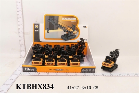 KTBHX834 HỘP XE CT CẦN CẨU+ XÚC BÁNH XÍCH SẮT TRỚN 10C (LỐC 10C TÍNH LỐC) ENGINEERING SERIES 41X27.3X10