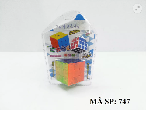 747 VĨ ÉP RUBIC 2C 3X3 3 HÀNG (1C LỚN TRONG, 1C NHỎ MÀU)