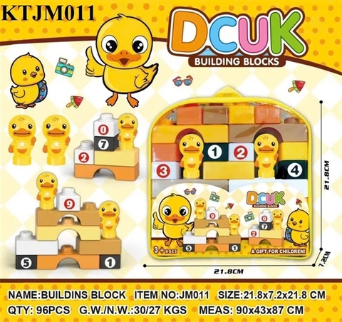 KTJM011  TÚI RÁP BALO NHÀ VỊT+ 2C VỊT DCUK  21.8X7.2X21.8