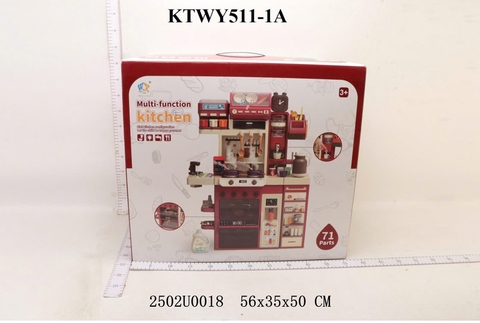 KTWY511-1A HỘP KỆ BẾP PIN PHIN KHÓI+ NỒI + CHẢO+ MÁY LỌC NƯỚC 71 MIẾNG KITCHEN 56X35X50