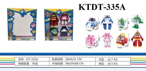 KTDT-335A HỘP RÁP ROBOCAR POLI 4C BIẾN HÌNH XE 28X9X31