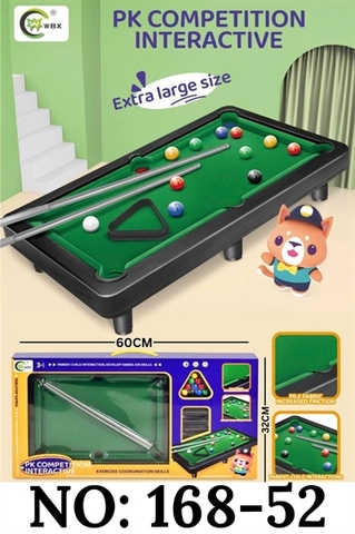 KT168-52 HỘP BÀN BIDA+ 11 BANH PK COMPETITION INTERACTIVE