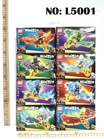 L5001 HỘP LOGO RÁP ROBO NINJA 16C 8 IN 1 (LỐC 16C TÍNH LỐC)