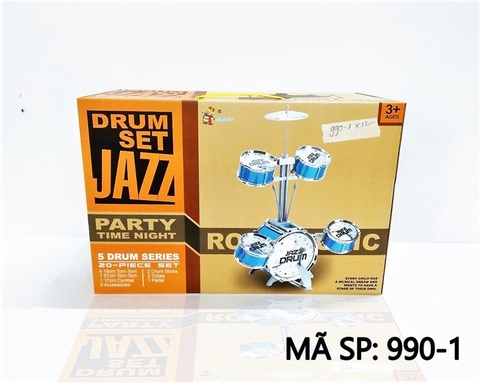 990-1 HỘP TRỐNG ĐÁNH 5 CÁI, CHẬP CHENG, BÀN ĐẠP 990-1 - 990-10