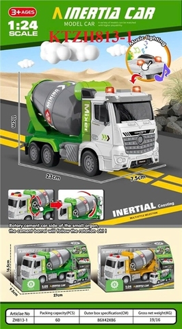 KTZH813-1 HỘP XE CT TRỘN PIN NHẠC ĐÈN TL 124 INERTIA CAR (KHÔNG MẶT KIẾNG) 27X9.5X16.5