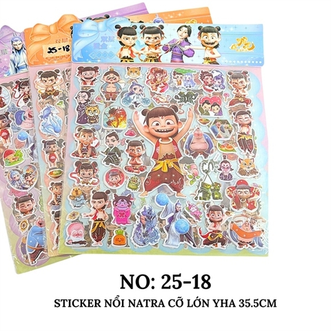 LTKCLTU25-18 STICKER NỔI NATRA CỠ LỚN YHA 35.5CM