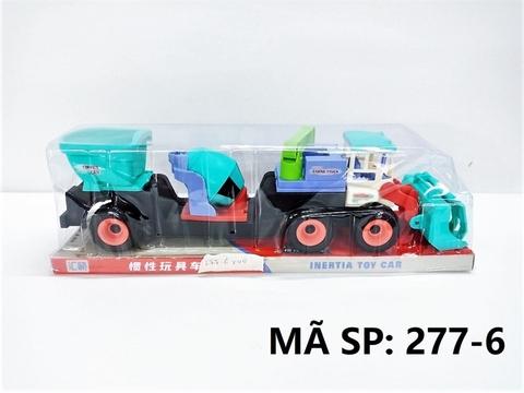 277-6 HỘP KIẾNG XE CT TRỚN 4 IN 1 (BEN, TRỘN, CẨU, GẮP) Inertia Toy Car