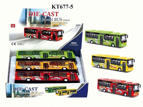 KT677-5A HỘP XE BUS MỞ CỬA SẮT PIN NÚT (TRỚN) 3C TL 124 (LỐC 3C TÍNH LỐC) DIE CAST