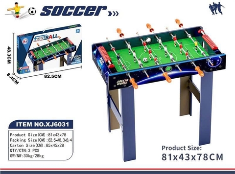 KTXJ6031 HỘP BÀN BANH 4 CHÂN+ 6 TAY CẦM SOCCER 82.5X8.4X48.3