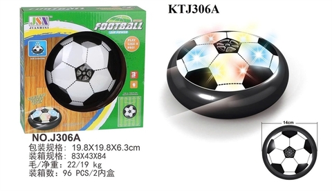 KTJ306A HỘP BANH ĐÁ XOAY PIN ĐÈN LED 14CM FOOTBALL 19.8X19.8X6.3