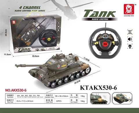 AKX530-6 HỘP XE TĂNG 208 ĐK 7 Đ.TÁC, VÔ LĂNG TRÒN, CÓ SẠC Tank AKX530-