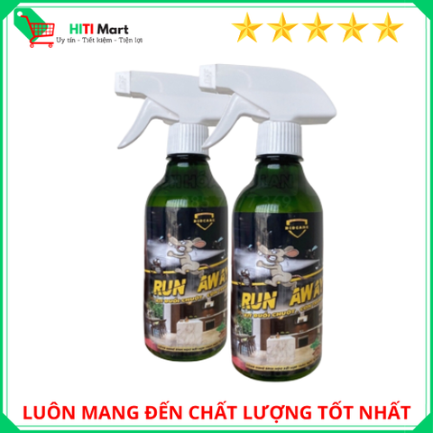 Xịt Đuổi Chuột Thảo Mộc Run Away