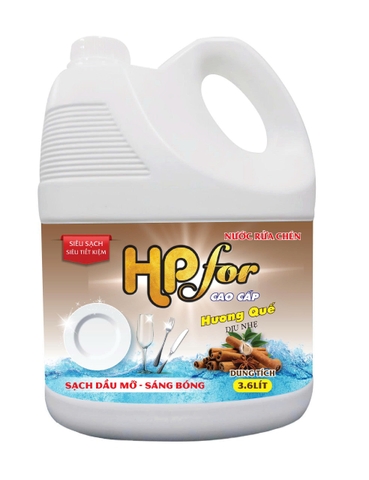 Nước Rửa Chén 3,6kg HP FOR hương Quế