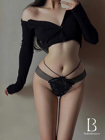 Quần lót nữ lọt khe phối ren Laurus Panties Q2149 gợi cảm dây Bralettehousevn
