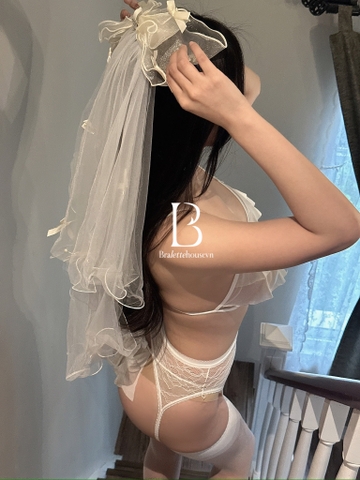 [TỔNG HỢP] Phụ kiện Lúp cô dâu PK2214 voan cao cấp Bralettehousevn