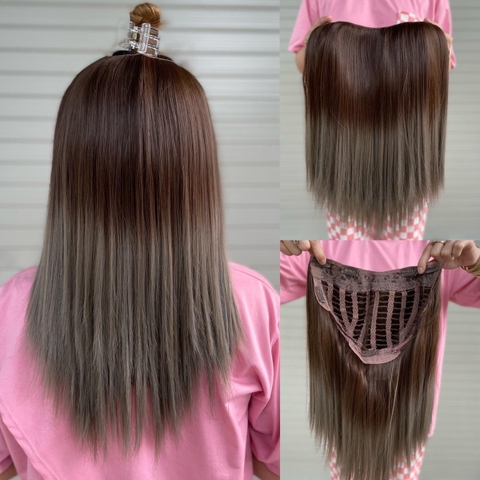 Kẹp U Socola nhuộm Xám 45cm thẳng