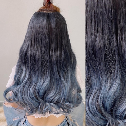 Tóc giả Kẹp U Xoăn Phồng Nhuộm Ku13