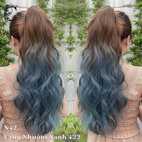 Tóc giả Ngoạm Xù sóng MCN42 Nhuộm Loang Maù (kèm dưỡng + lược)