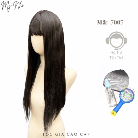 Tóc Giả Nữ Nguyên Đầu Tóc Thẳng Lửng MN03 (nhiều độ dài) kèm dưỡng + lược + lưới