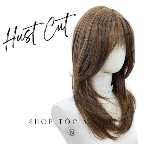 Tóc Giả Dệt Kim Hust Cut Mái Thưa Hàn Quốc Màu Tóc Vàng Trà c-dk-1202(N2-DZ-33)