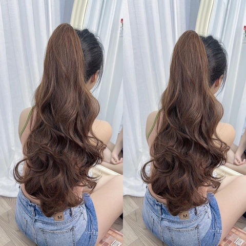 Ngoạm Xoăn Tóc Giả Nữ M060 65cm