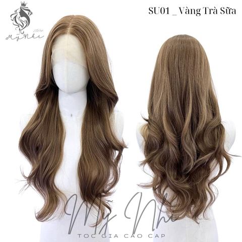 Siêu Da Lưới U Tóc Giả SU01 Xoăn Layer 65cm Mái Bay