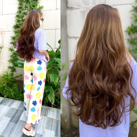 Kẹp U Xoăn Lơi 60cmku02 Tóc giả Phụ nữ Dệt Tiện ích mở rộng