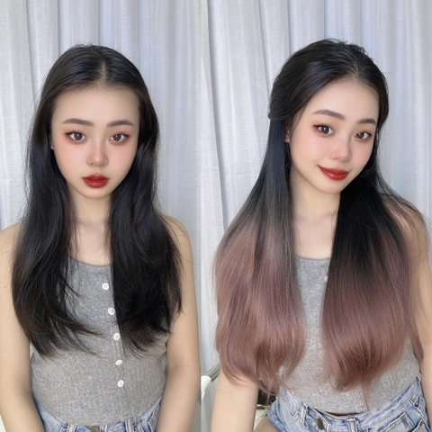 Kẹp Chữ U thẳng 60cm Phụ nữ Thẳng Tóc giả Dệt Tiện ích mở rộng