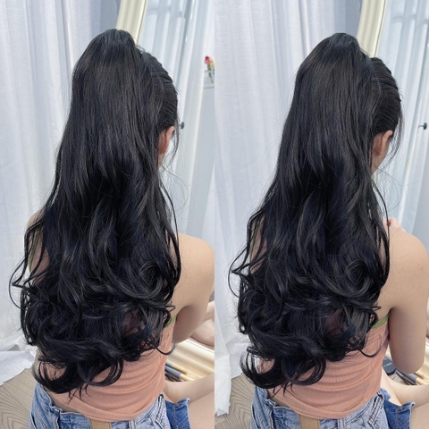 Ngoạm Xoăn Dài N49 Tóc Giả