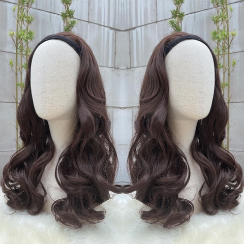 Miếng dán rời băng đô BD020 xoăn Tóc giả Phụ nữ