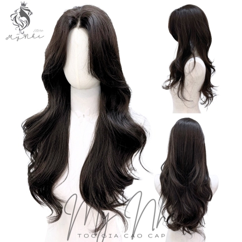 Siêu Da Đầu Tóc Giả CC01 Lưới T Xoăn Layer Mái Bay (dưỡng + lưới + lược + miếng Dán)