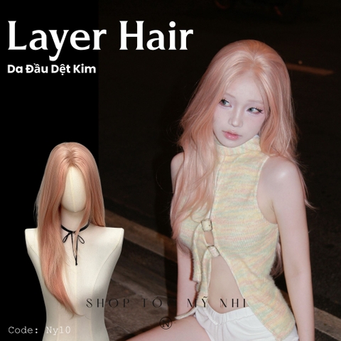 Tóc Giả Dệt Kim Thẳng Cúp dài NY10
