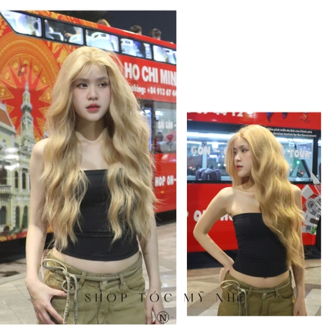 Tóc Giả Dệt Kim Hai Mái Xù Sóng V2DK01