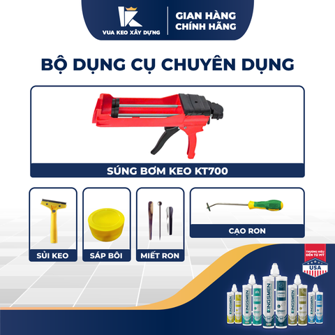 Bộ Dụng Cụ Chuyên Dụng Thi Công Keo Ron Gạch Kingsmen KT700