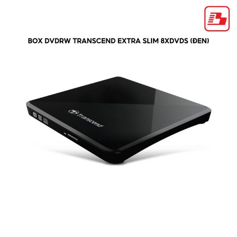 Box DVDRW Transcend Extra Slim 8XDVDS (đen)
