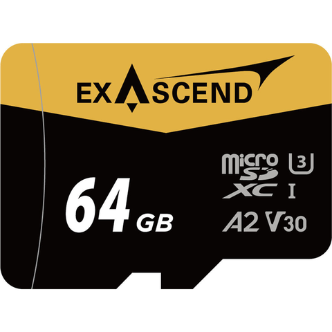 Thẻ nhớ microSDXC Exascend Catalyst 64GB V30 U3 A2 UHS-I upto 170MB/s EX64GUSDU1 - Bảo hành 5 năm